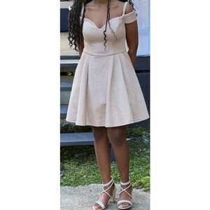 B Darlin Rose Gold Dress